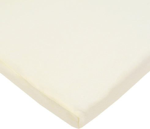 American Baby Company Fitted Bassinet Sheet, 15" x 33", 100% Natural Cotton Jersey Knit, Cream