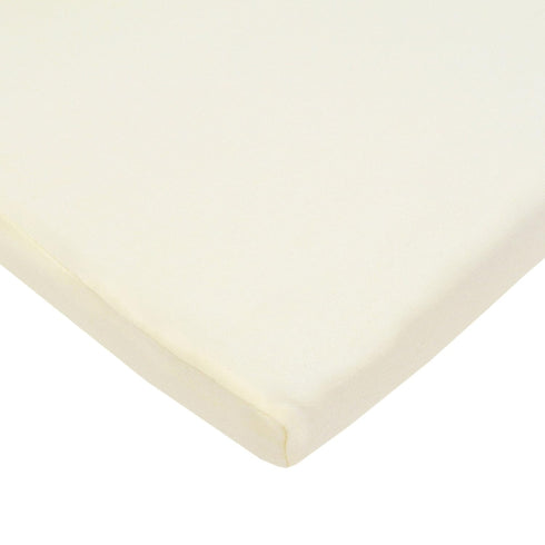 American Baby Company 100% Cotton Knit Fitted 18" x 36" Cradle/Bassinet Sheet - Cream, Soft Breathable