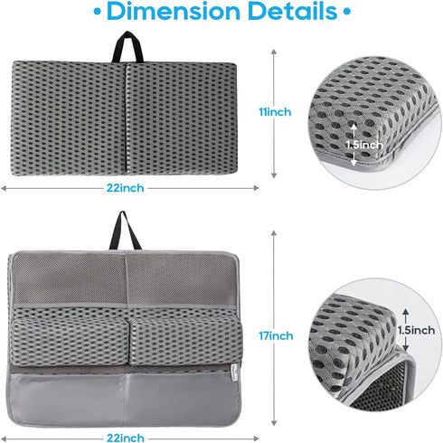 OS OMYSTYLE Elbow Set, 1.5'' Elbow Baby Bath Kneeler and Rest Pad Thick Quickly Dry Bathtub Kneeler Pad with Baby Toys
