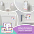 Potty Training Chart for Toddlers Girls, Unicorn Design - 4 Week Sticker Reward Chart with 213 Stickers