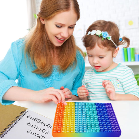 MEIBK 15X15 Multiplication Game Multiplication Tables Rainbow Education Popular fidgety Toys Multiplication Tables