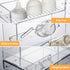 Heyrelda Countertop 10.3 6.3 10.6 Baby Bottle Drying Rack Space Saving Acrylic Vertical Bottle Dryer Rack with Drip