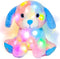 Hopearl Colorful LED Plush Puppy Lighting Up Dog Stuffed Animal Floppy Pup