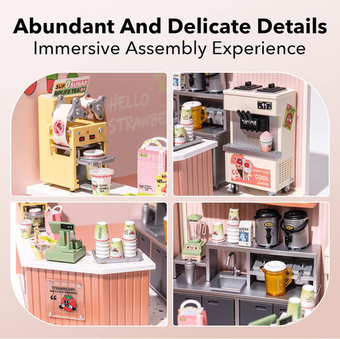 Super Creator Mini Blocks Model Building Set - Miniature Plastic House Kit for Teens 8-12, DIY Crafts for Adults