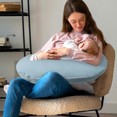 Summer Baby Nursing Pillow Cover, Removeable Breastfeeding Pillow Slipcover, Muslin Car Seat Cover Baby Girls Boys