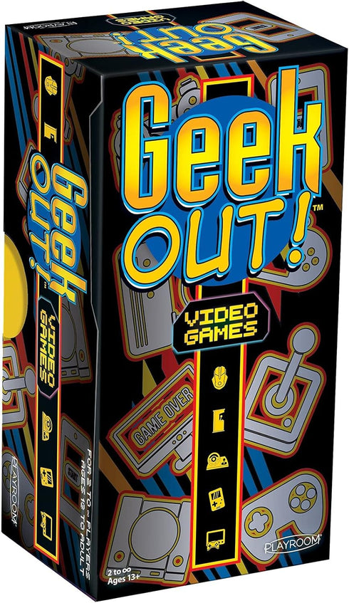 Playroom Entertainment - Geek Out! Video Game Trivia Game for Friends and Family, Fast Paced Card Game