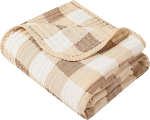 Muslin Bamboo Viscose Baby Blanket, Ultra Soft All-Purpose Unisex, 43 x 43 inches