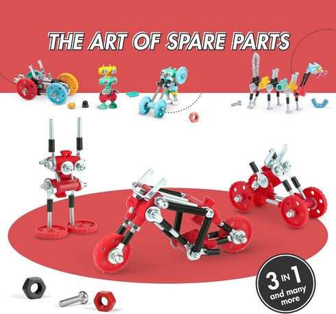 Stem Building Toys, ChopperBit Educational Build Your Own Robot Toy for Kids 8+ Year Old Boys and Girls