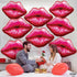 KatchOn Red Lip Balloons - 30 Inch, Pack of 8 | Kiss & Lips Balloons for Bachelorette & Anniversary Decorations