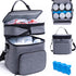 SFYBYHEART Breastmilk Storage Bag with Ice Pack for 6 Baby Bottles -