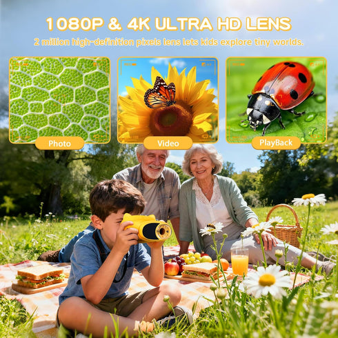 Nisumkey 1000X 2.0" 4-12, Handheld Digital Microscope for Kids, Pocket Microscope with IPS Screen, Portable STEM