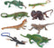 UANDME 8 Pcs Lizard Animal Figurines, Realistic Reptile Figures, Chameleon Prank Props Scary Toy Playset