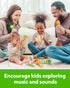 Playset, Coogam Wooden Musical Instruments for Toddlers, Tambourine Xylophone Castanet Flute Maracas Wood Percussion
