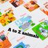 SplashEZ Bath Toys Flash Cards for Toddlers - 26 Alphabet Letters & Animal Words, Waterproof Baby Bath Books for