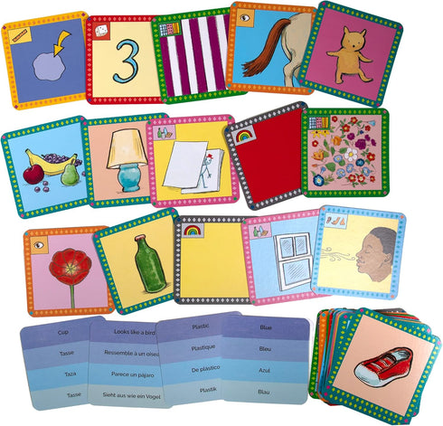eeBoo: Scavenger Hunt Indoors Game - Finding Game that Develops Observational Skills, Includes 50 Cards for Ages 3 and