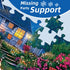 300 Puzzle,300 8-10,Gifts 20.5 15 Pieces Puzzles for Adults,Moonlight Backyard Camping Pieces Puzzle for Adults Large