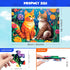 6 Packs Large Piece Jigsaw Puzzles for Elderly, Alzheimer's Cognitive Gift for Seniors, 6 Storage Bags (16&35)