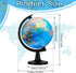 12 Pieces World Globe with Stand - 4.6 Inches Educational Geographic Globe for Kids, Classroom Desk Decor, Blue