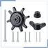 Zolikar RC Tires Tool for 1.9/2.2 Crawler Tires Installation and Removal for 1/10 Scale RC Crawler Car (Black)