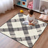 EtherSpher 1-Piecing foldablummy 50'' 50''con Black Beige Plaids Large Stylish Thick Play mat for Baby for Floor Time