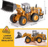 1/40 Bulldozer Scale Diecast Four Wheel Loader Truck Toy, Metal Construction Equipment Models for Kids