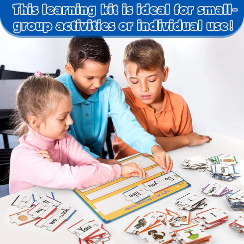 1st 2nd Aizweb Sentence Building Games,Sight Word Puzzles for Kids Kindergarten Grade Classroom Must Haves,Montessori