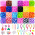 XKDOUS 24 Colors Rubber Band Bracelet Kit, Bracelet Making Kit for Art