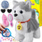 Marsjoy Husky Walking Barking Dog for Kids Interactive Musical Puppy Robot Repeats What