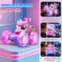 Innofans 360 4WD 3-6 7-9 10-12 Unicorn Remote Control Car for Girls, Rotating Stunt RC Cars with Cute Cool LED Lights