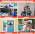 Indoor Mini Basketball Hoop with LED Light/Scoreboard, Over The Door Basketball Toy for Kids