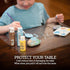 Clear Disposable Placemats - Sticky Transparent Table Mat for Baby, Toddler, Kids, Adults - 40 Pack