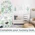 Botanical Nursery Closet Dividers - 7x Size Dividers for Baby Clothes, Eucalyptus Vines Greenery Decor