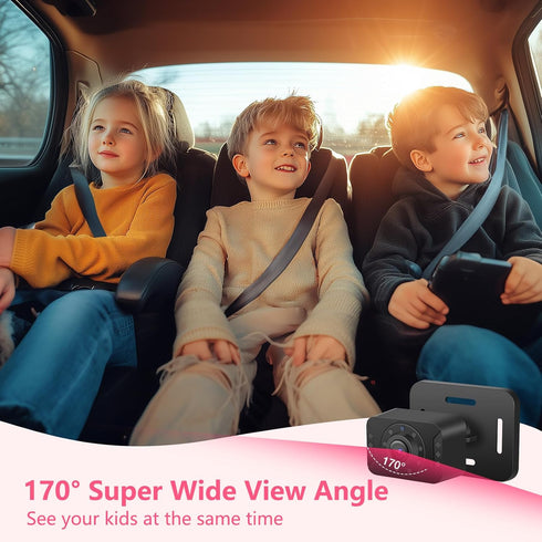 Chuanganzhuo NO.1 3X 5'' 1080P S100U Baby Car Camera with Night Vision, Zoom, USB Powered, HD IPS Crystal-Clear Car