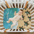 Vdsrup 39 27 5In Crib Sheets for Boys Girl Beach Turtles Neutral Mini Crib Mattress Sheets Fitted, Toddler Baby Sheets