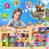 Ciesa 4 Packs 100 4-6 6-8 8-10, 4-6 Piece Puzzles for Kids Ages Dogs Cats Cupcakes Donuts Educational Jigsaw Puzzles