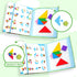 BenBen Travel Tangram Puzzle with Magnetic Wooden Shapes, Extra Large Dual-Sided Magnet Surface, Color Pattern IQ Book