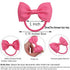 CÉLLOT Toddler Hair Accessories - 40pcs 2.75" Elastics Rubber Ribbon Bands, Bows for Baby Girls