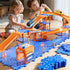 NIPLOOOW Set 3-5, Set, 3 4 5 6 3 4 5 6 7 8 Puzzle Race Car Track for Kids Floor Puzzle Track Car Toddler Toys for Years