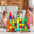 Magnetic Tiles, 100PCS Magnet Building Toys, Stacking Blocks, Perfect STEM Gift for Kids, Boys and Girls