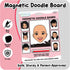 2 Pack 3+ ArtCreativity Women Magnetic Drawing Face - - Vintage Retro Toys, Travel Toys for Kids, Magnet Drawing Doodle