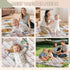 47x47IN Tummy 6-12 Baby Play Mat - Time Mat for Babies Months - Non-Slip Safe Crawling Mat for Indoor & Outdoor - Soft