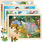 Wooden Animals Puzzles for Kids Age 3 4 5 Year Old, 4