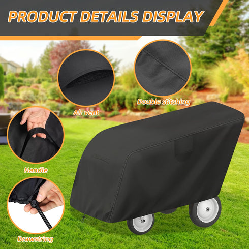 rubix cube 600D 6 Commercial Outdoor Buggy Tarp Cover, Heavy Duty Waterproof Passenger Seater Stroller Cover, UV