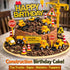 25Pcs Bulldozer HERCOCCI Construction Cake Topper, Excavator Tower Cupcake Topper Backhoe Traffic Road Sign Cake Decor