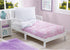 Set 4 Delta Children Toddler Bedding | Girls Piece Collection | Fitted Sheet, Flat Top Sheet w/Elastic Bottom, Fitted