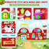 polokping 1 2 1-3, 12-18 1+ Montessori Farm Busy Board, Motor Skills Developmental Toys for Year Old Boy Girl Gifts