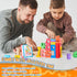 Niyopdg 20Pcs Blocks,1-10 Block,Counting 10 3+ Wooden Number Building Montessori Number Digital Number Blocks Toys