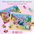 OGYZW 4-6, 4 Packs 24 3 4 5 6 Puzzles for Kids Ages Pcs Unicorn Princess Mermaid Wooden Jigsaw Puzzles, Preschool