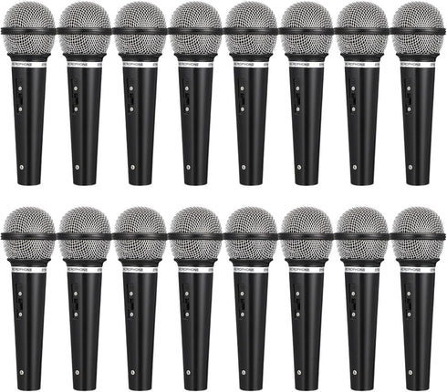 NUOBESTY 16 Pcs Simulation Microphone Toy Set, Interesting Kids Accessory, Interactive Plastic Microphone