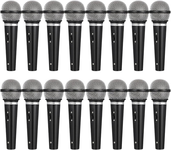 NUOBESTY 16 Pcs Simulation Microphone Toy Set, Interesting Kids Accessory, Interactive Plastic Microphone